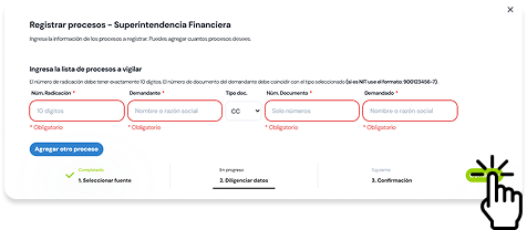 Paso 2 registro SFC